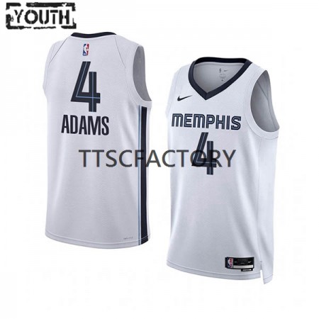 Canotte Bambino Memphis Grizzlies Steven Adams 4 Nike 2022-23 Association Edition Bianco Swingman